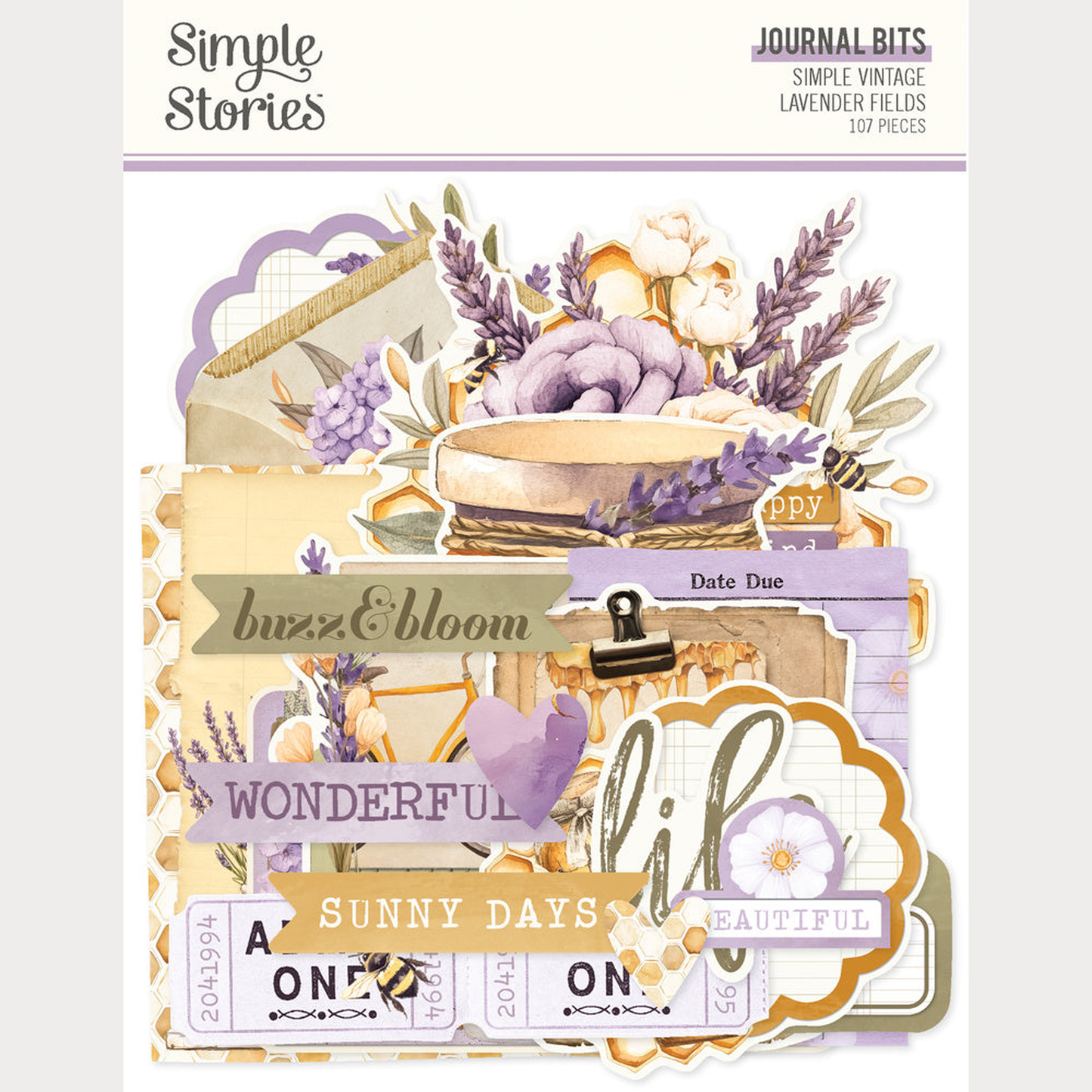 Simple Vintage Lavender Fields
