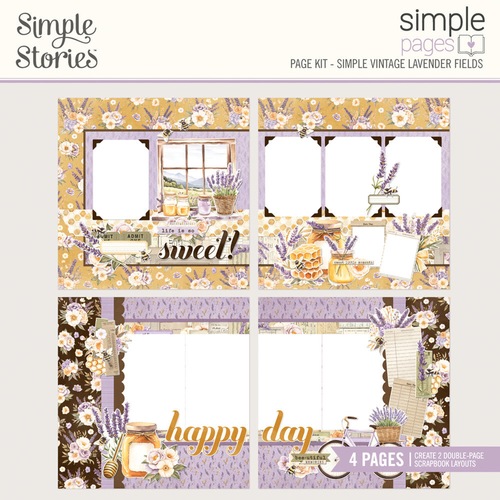Simple Vintage Lavender Fields