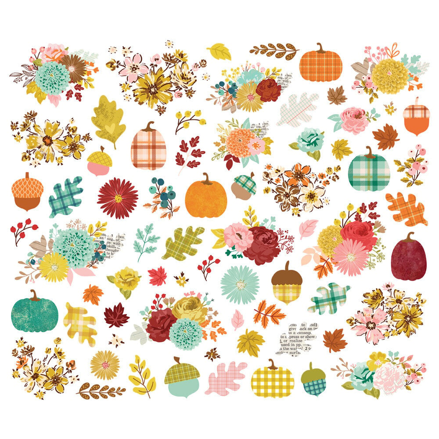Pumpkins & Plaid Floral Bits & Pieces