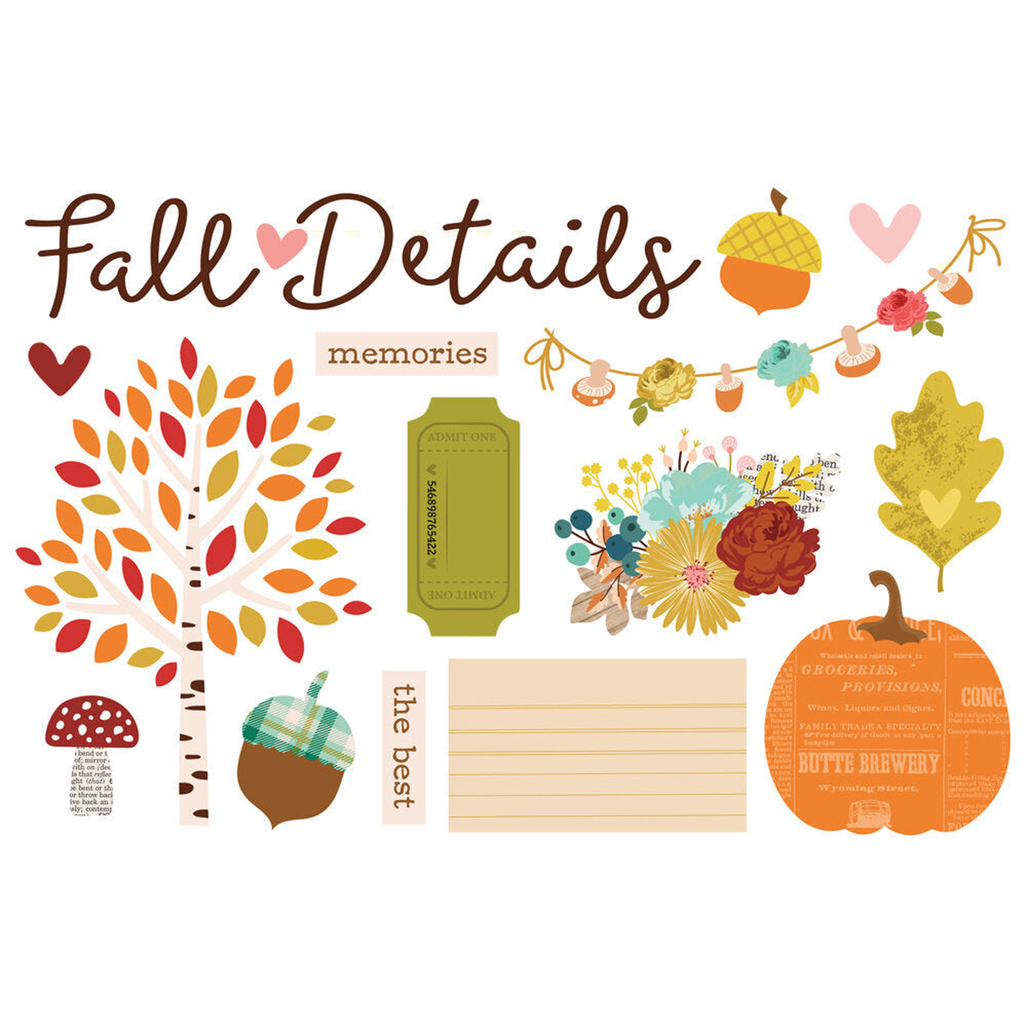 Pumpkins & Plaid Simple Pages Pieces