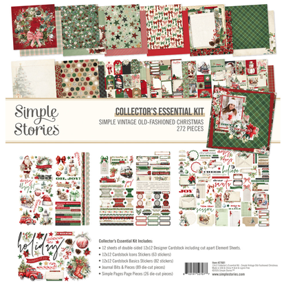 Simple Vintage Old-Fashioned Christmas Collectors Essentials Kit