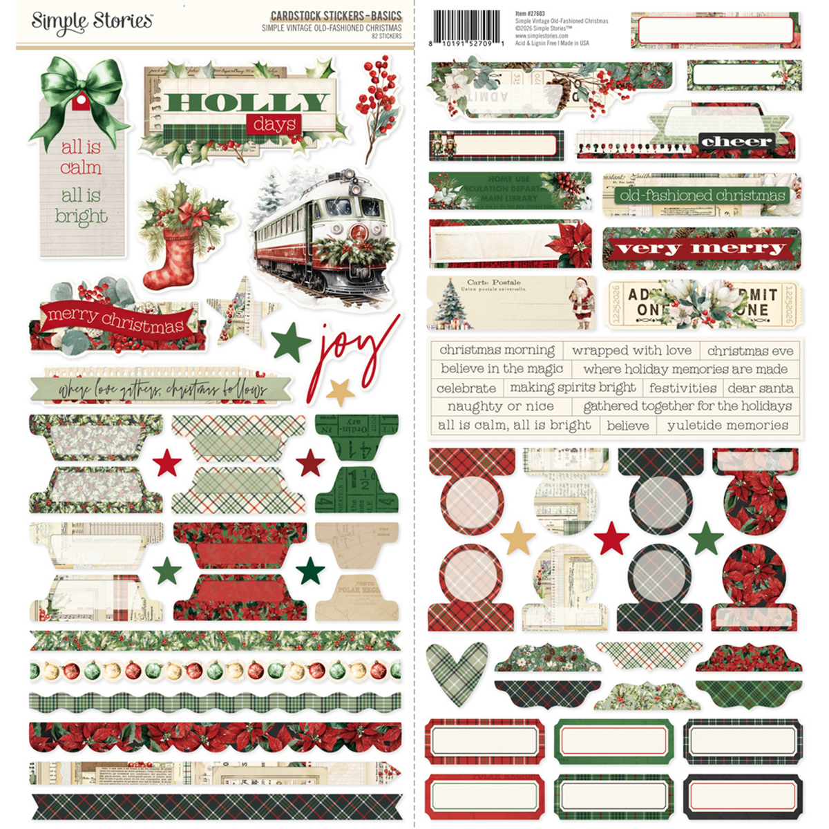 Simple Vintage Old-Fashioned Christmas Basics