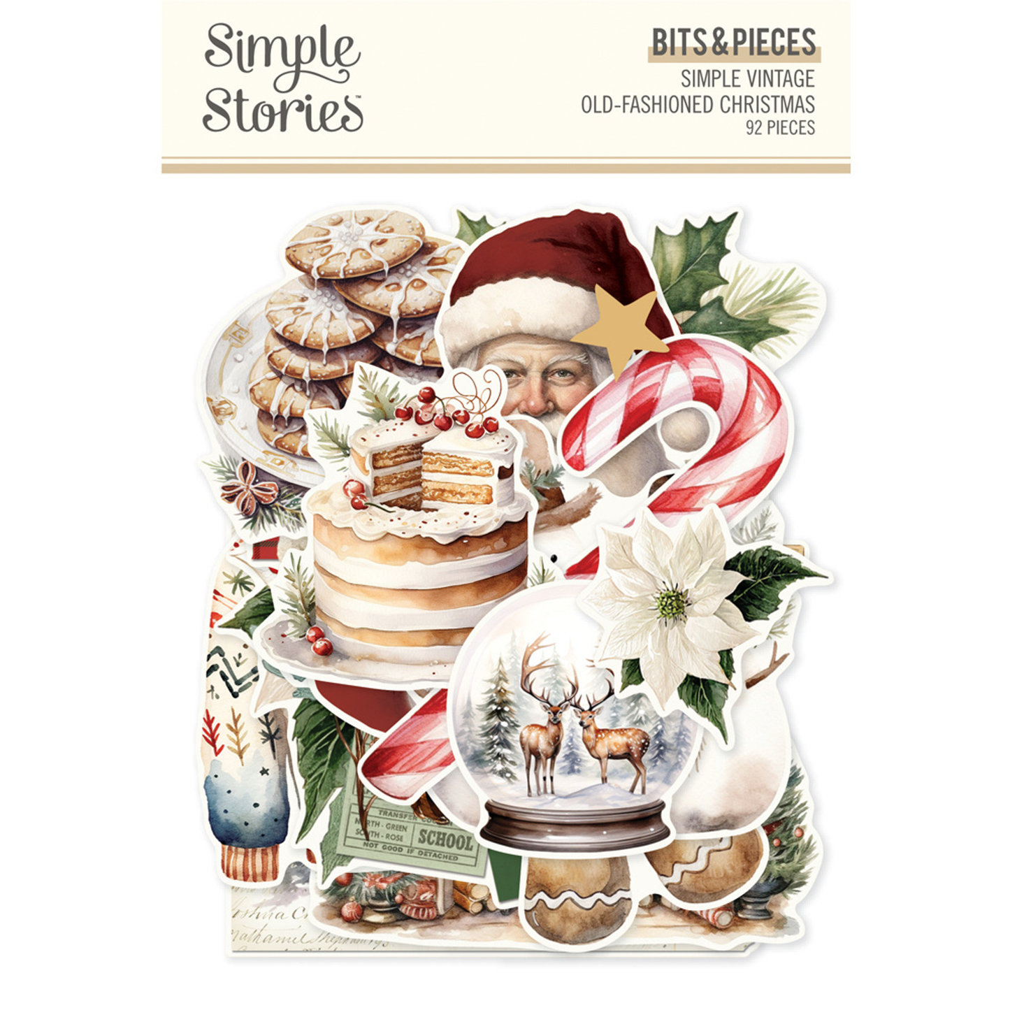 Simple Vintage Old-Fashioned Christmas Bits & Pieces
