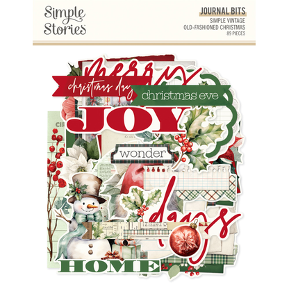 Simple Vintage Old-Fashioned Christmas Journal Bits & Pieces
