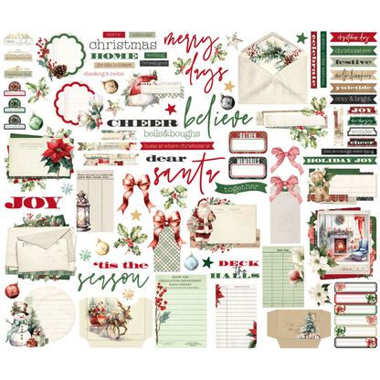Simple Vintage Old-Fashioned Christmas Journal Bits & Pieces