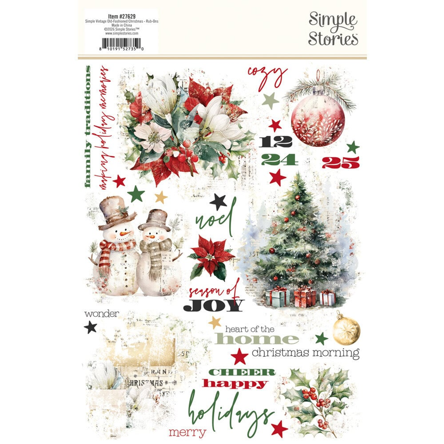 Simple Vintage Old-Fashioned Christmas