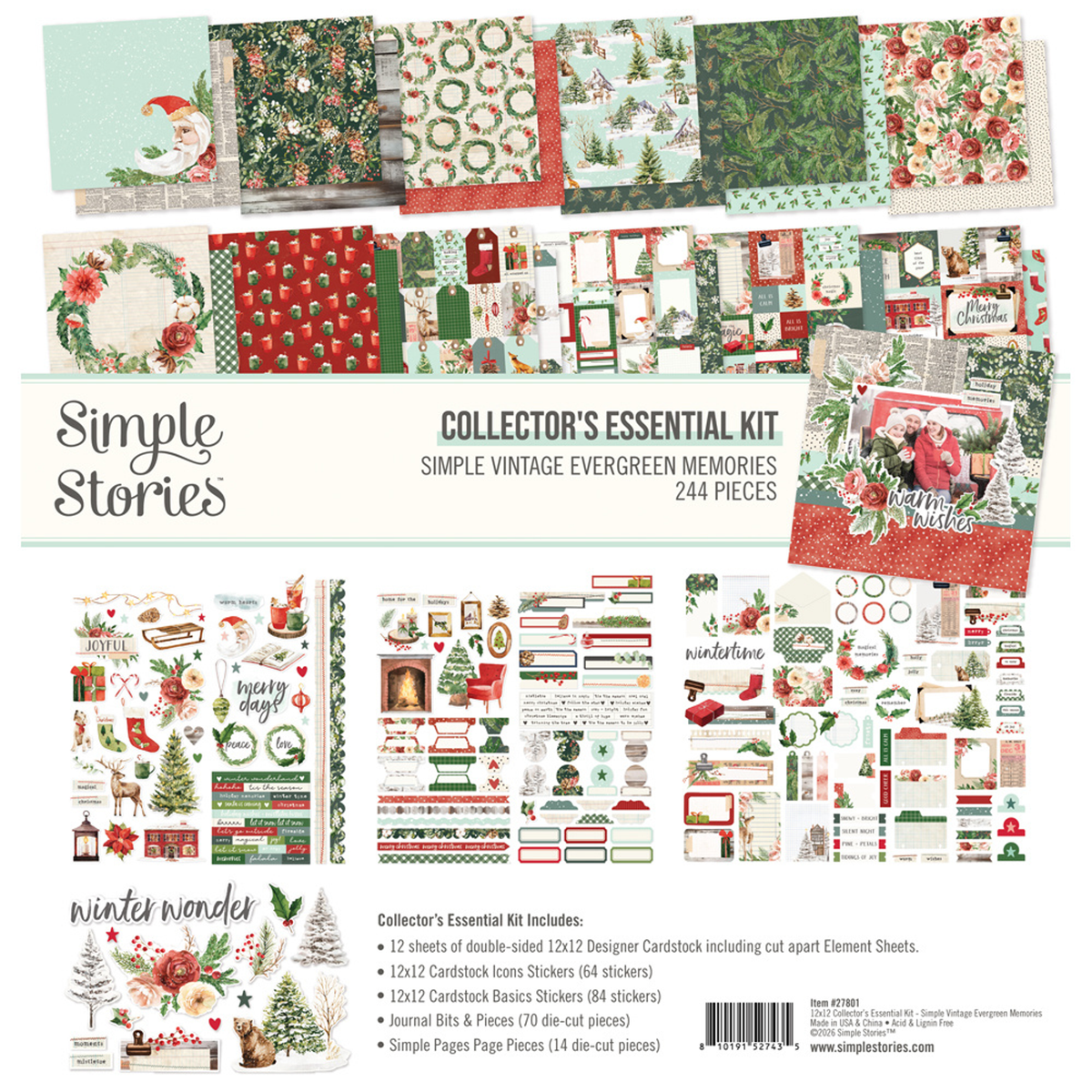 Simple Vintage Evergreen Memories Collectors Essentials Kit