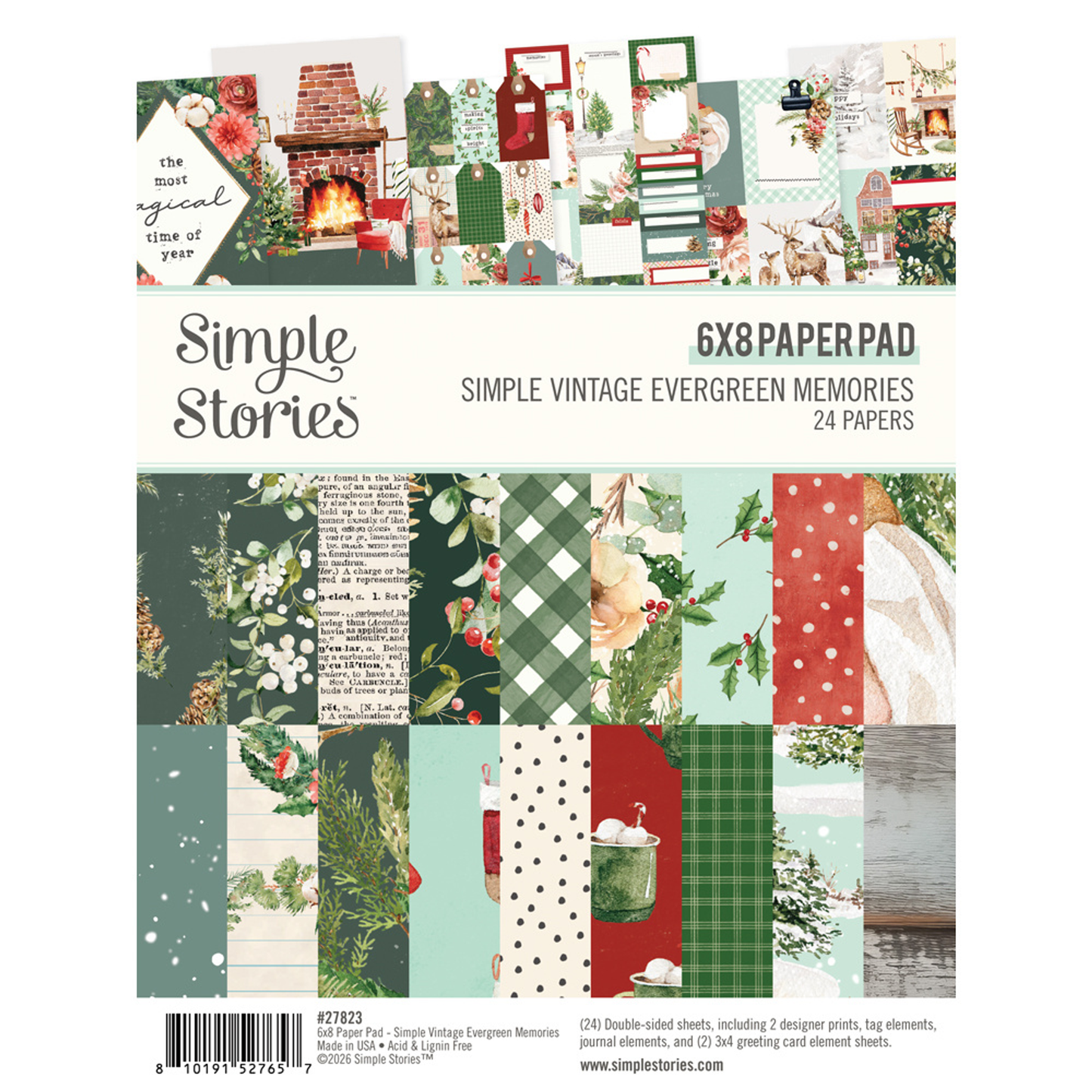 Simple Vintage Evergreen Memories