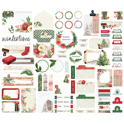 Simple Vintage Evergreen Memories Journal Bits & Pieces