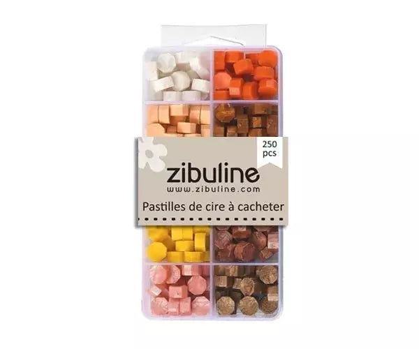 Pellets - Box mit orange-gelben Farbtönen