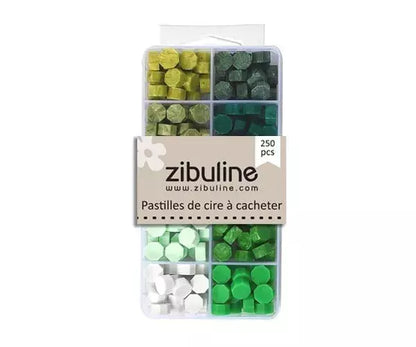 Pellets - Box mit Grüntönen