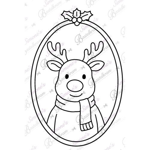 Digistamp Rentier Porträt