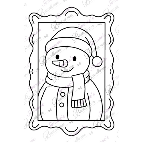 Digistamp Schneemann Porträt