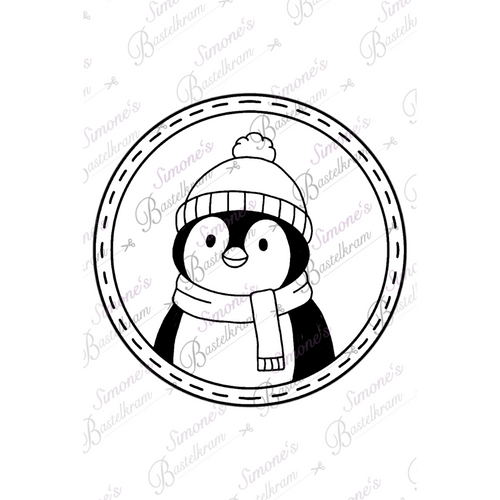 Digistamp Pinguin Porträt