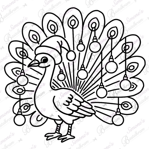 Digistamp Pfau