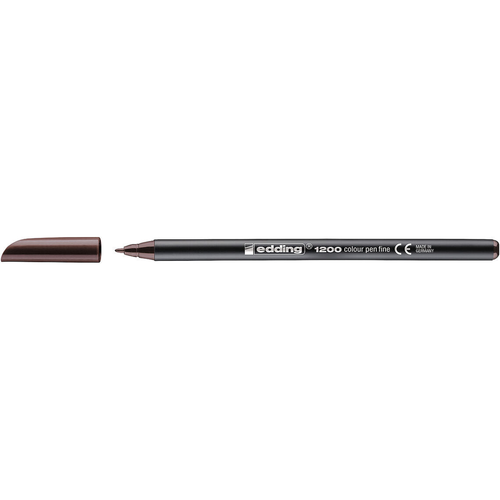 e-1200 Colour Pen Fine Dark Brown