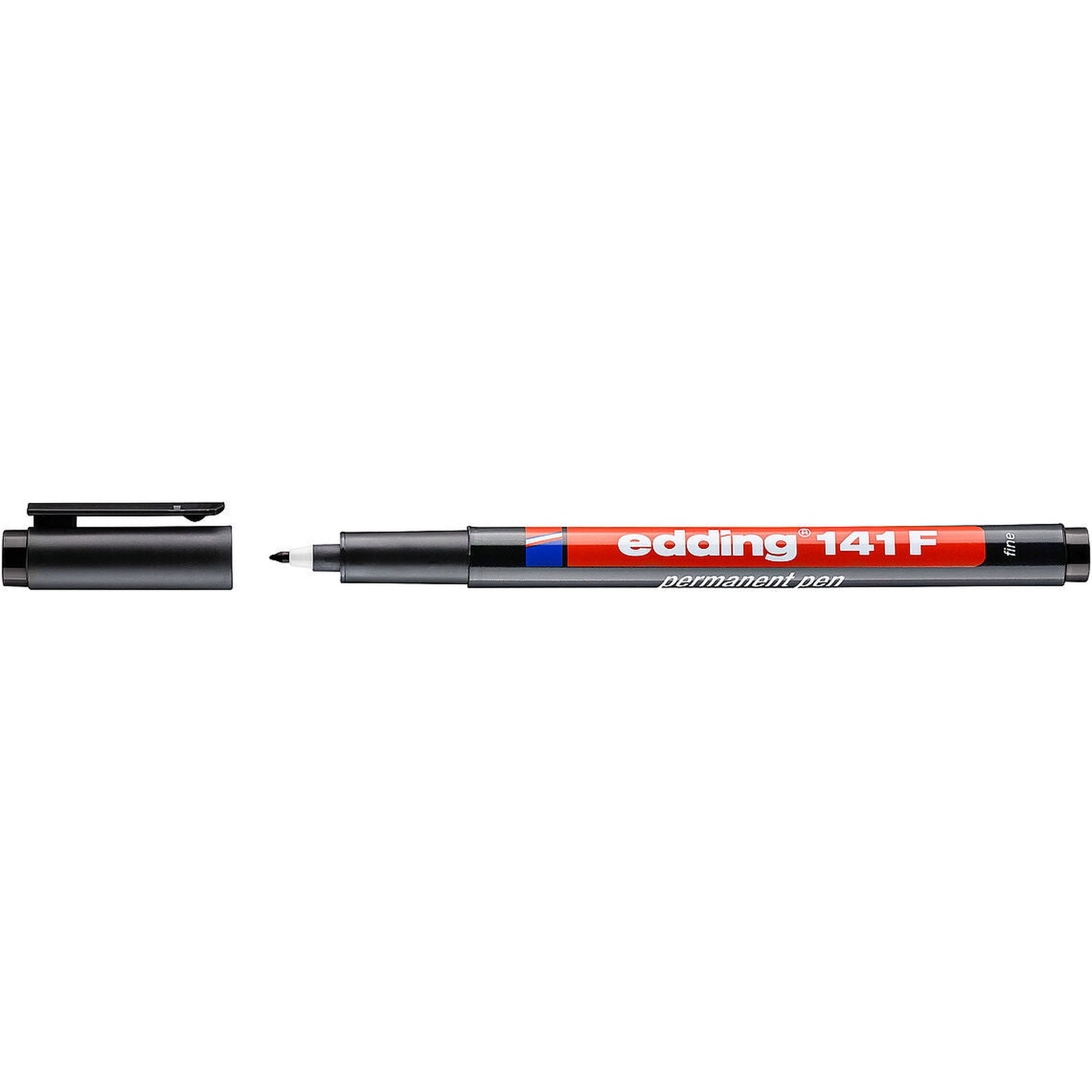 e-141 F Permanent Pen 1mm Black