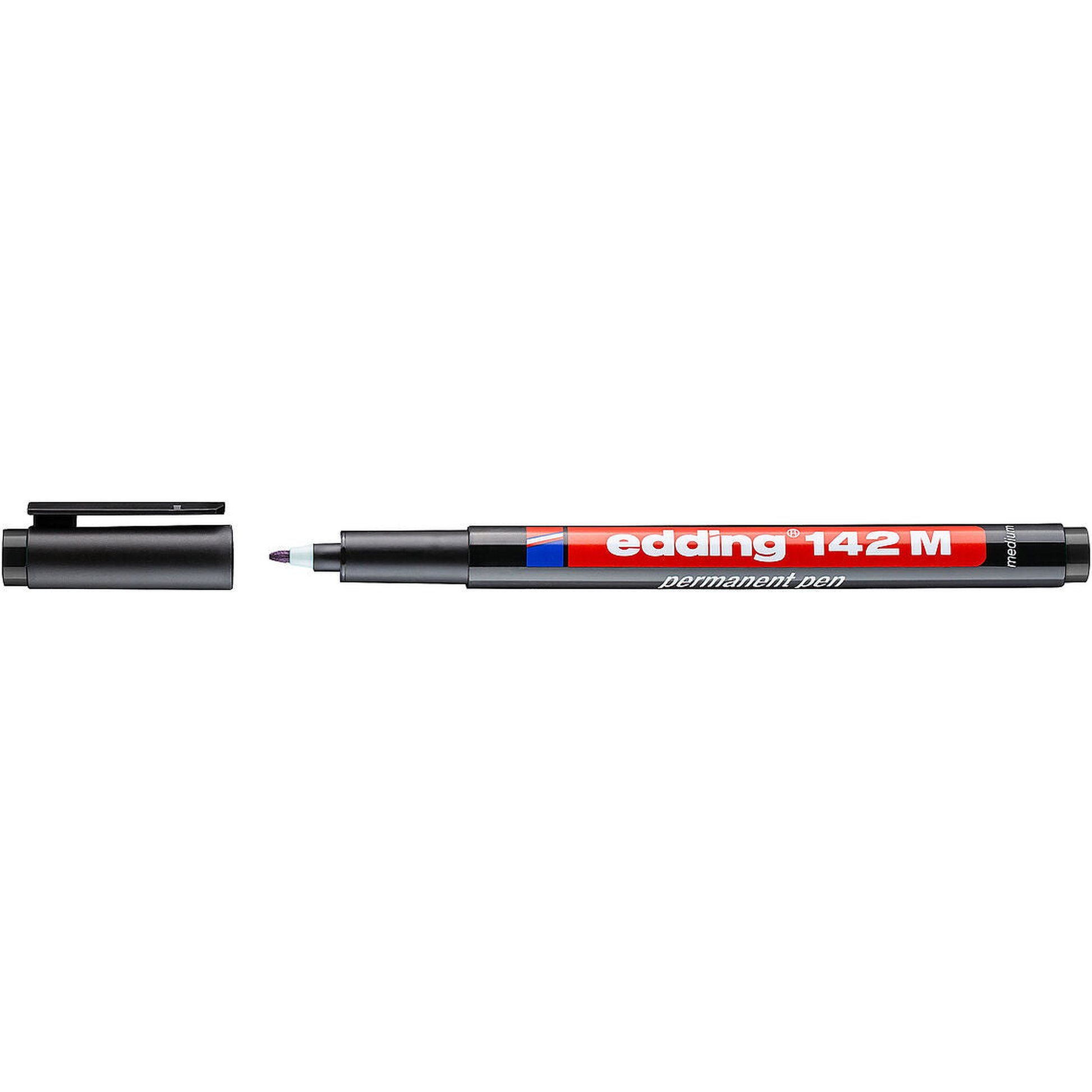 e-142 M Permanent Pen 1mm Black
