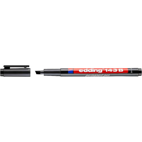 e-143 B Permanent Pen 1-3mm Black