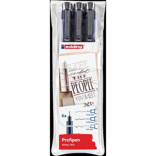e-1800 Profipen Set Black