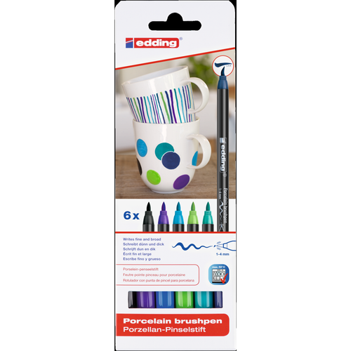 e-4200 Porcelain Brush Pen Set Cool