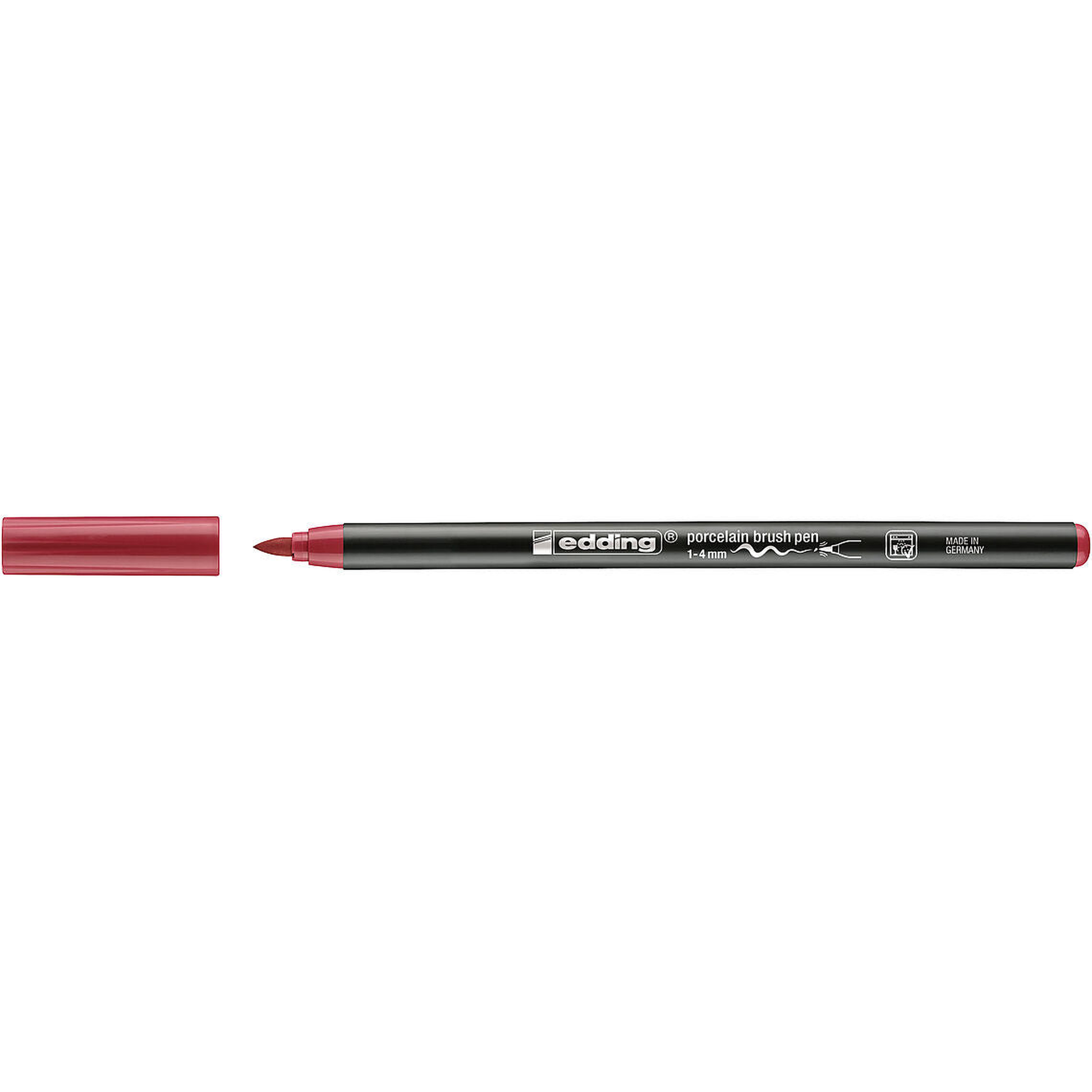 e-4200 Porcelain Brush Pen Carmine Red