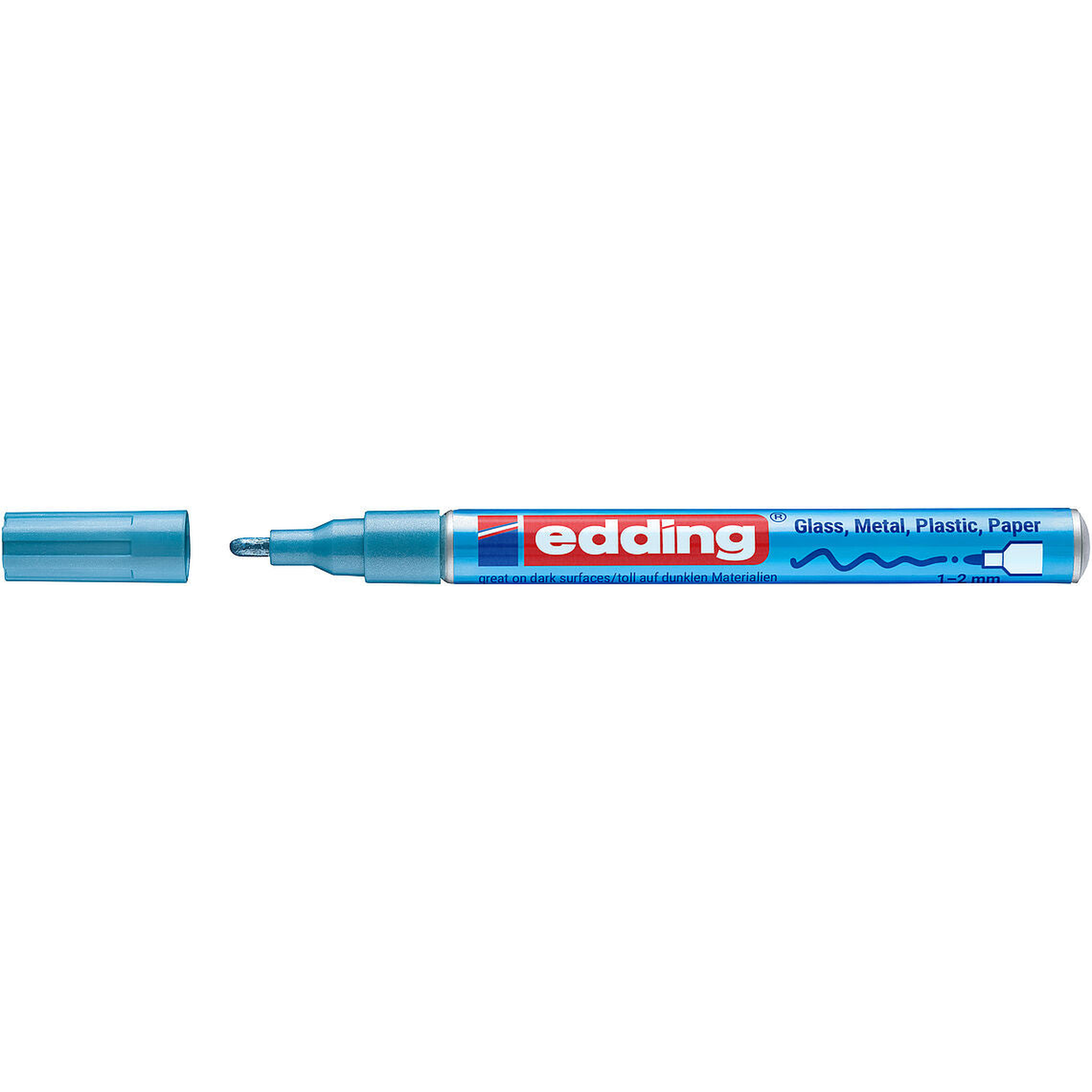 e-751 Gloss Paint Marker Metallic Light Blue