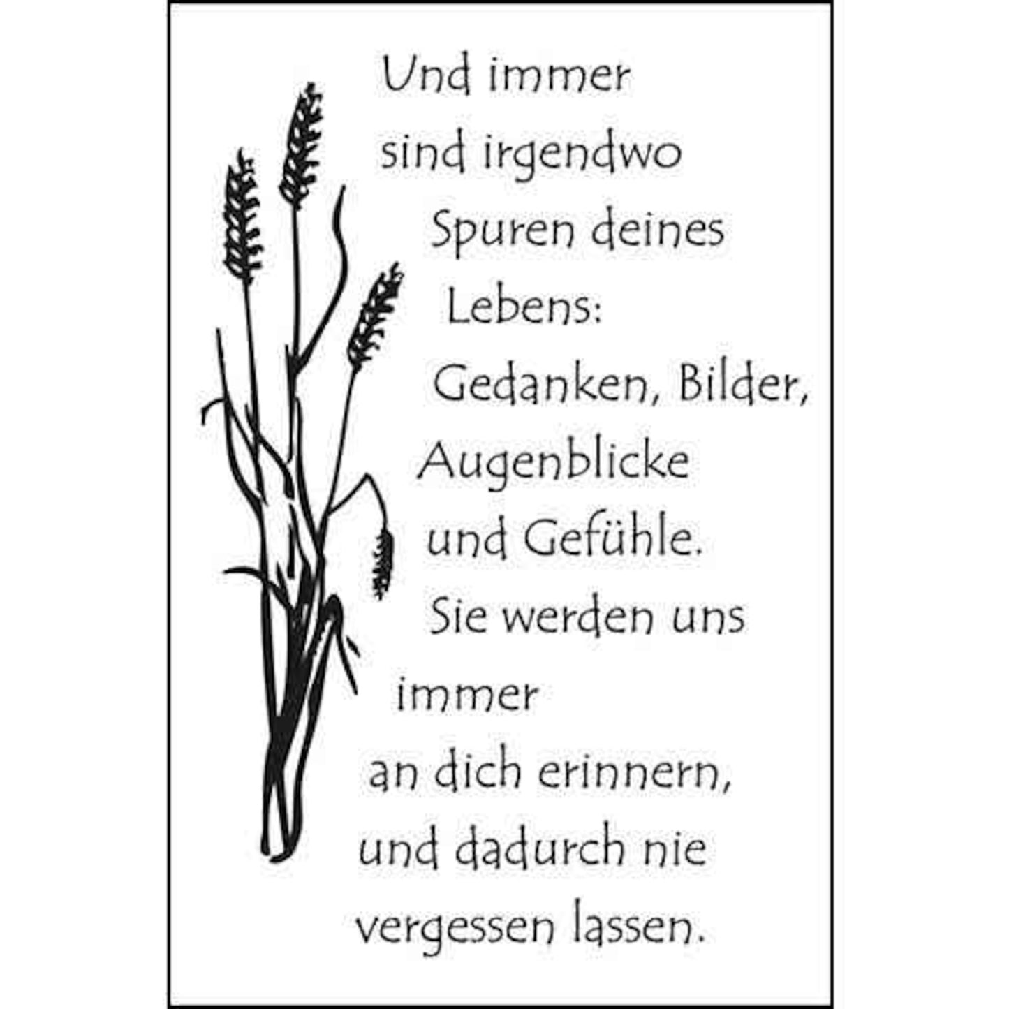 Trauer und immer...