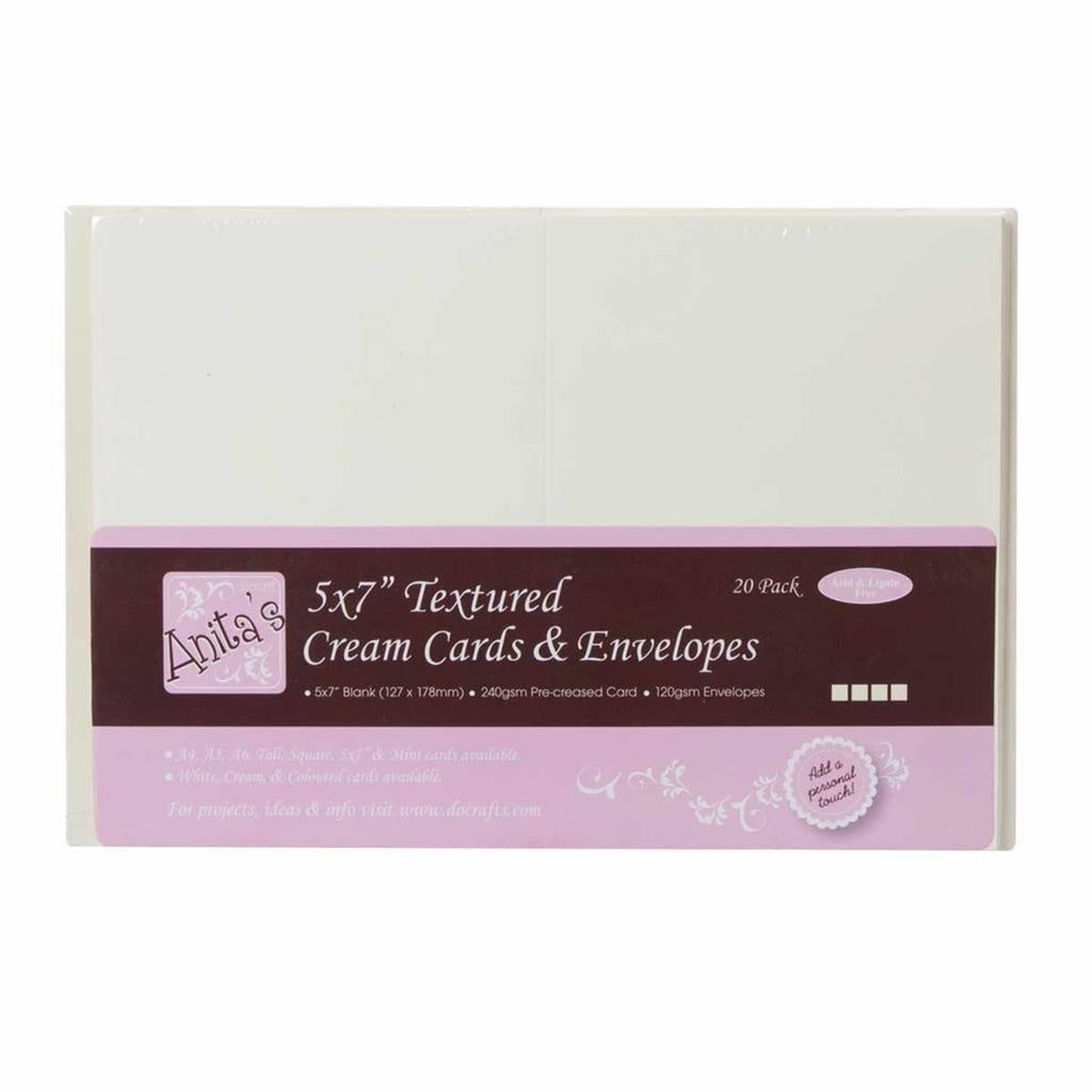 Karten und Umschläge  Textured Cream