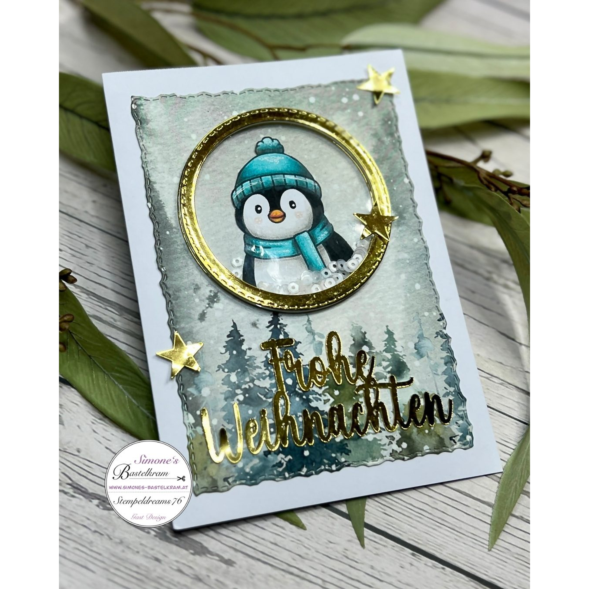 Digistamp Pinguin Porträt