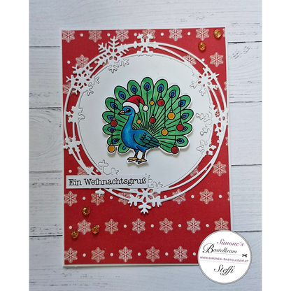 Digistamp Pfau