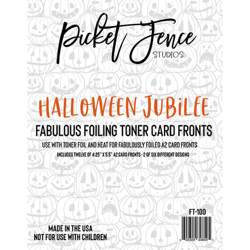 Fabulous Foiling Toner Card Fronts Halloween Jubilee