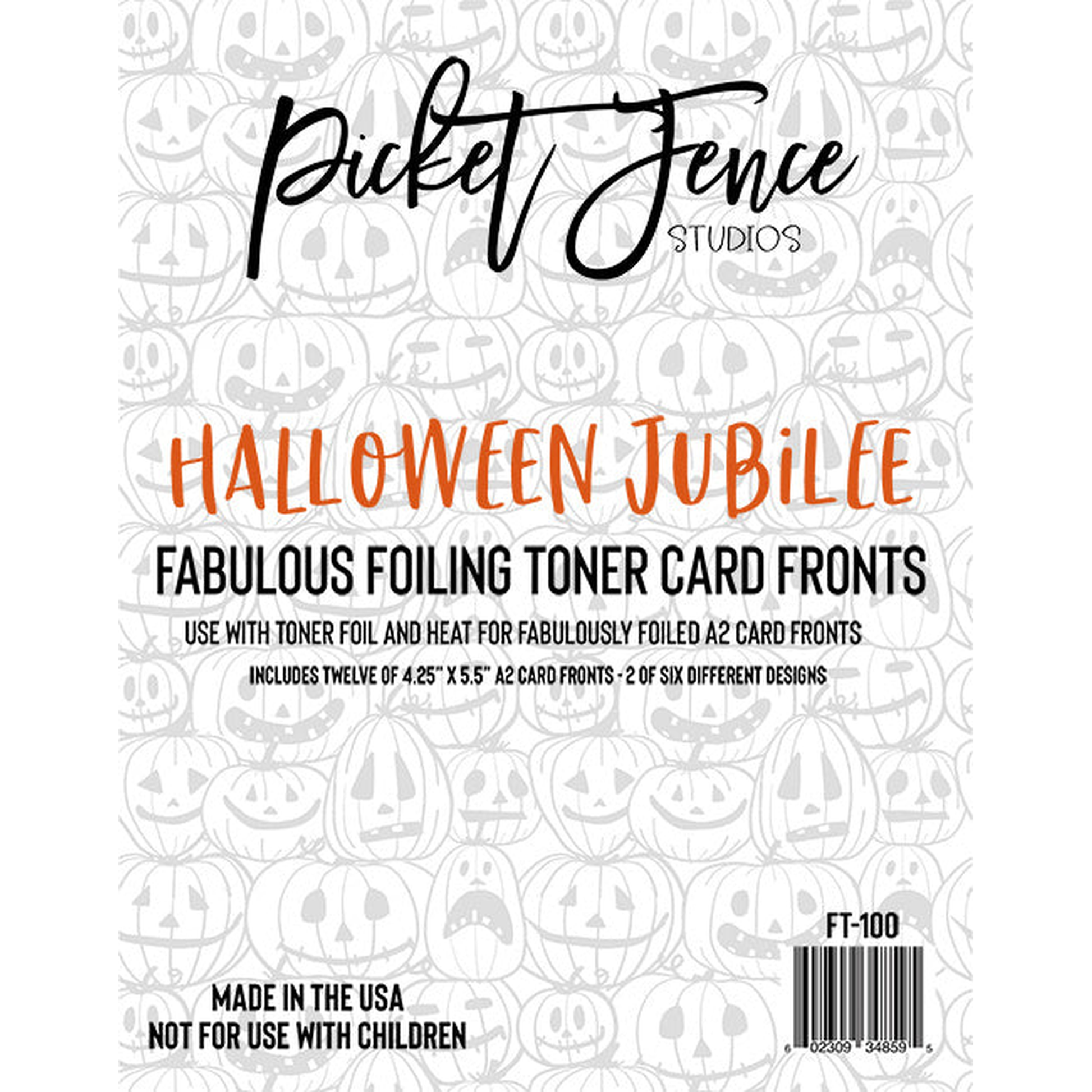 Fabulous Foiling Toner Card Fronts Halloween Jubilee