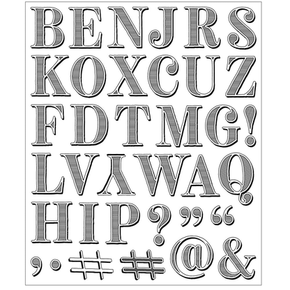 Textured Alphabet