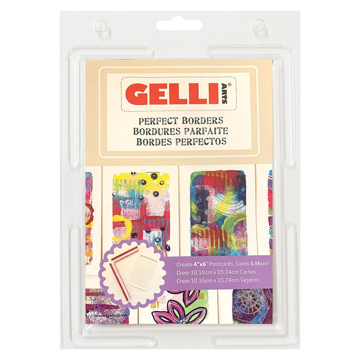 Perfect Borders Combo 3x5 Inch Plate + Mini Tool for 4x6 Inch Cards