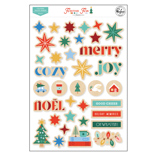 Festive Fun Colored Wood Veneer