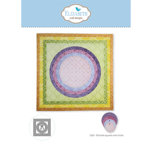 Beautiful Blooms - Stitched Squares and Circles