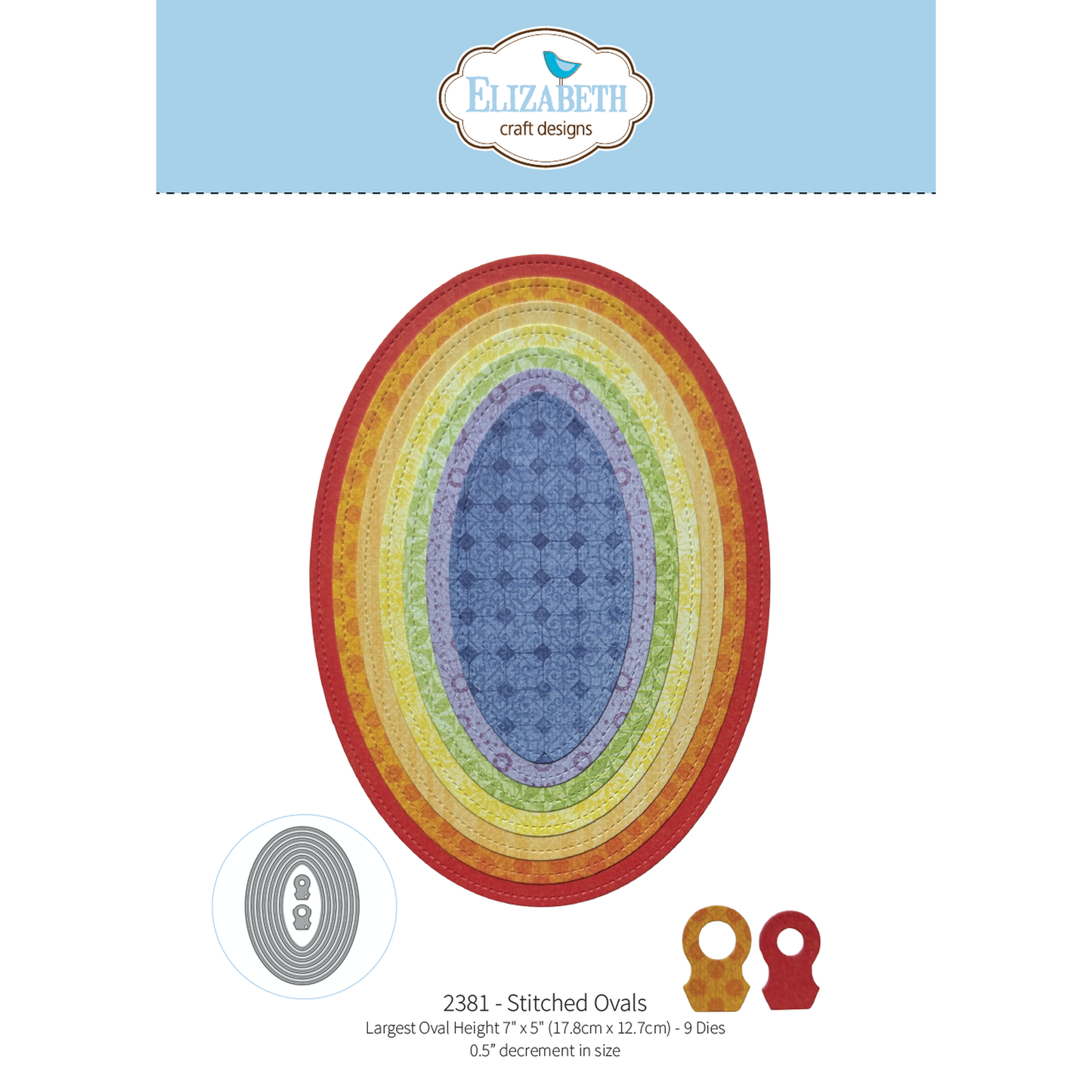 Bloom Wildly Stitched Ovals