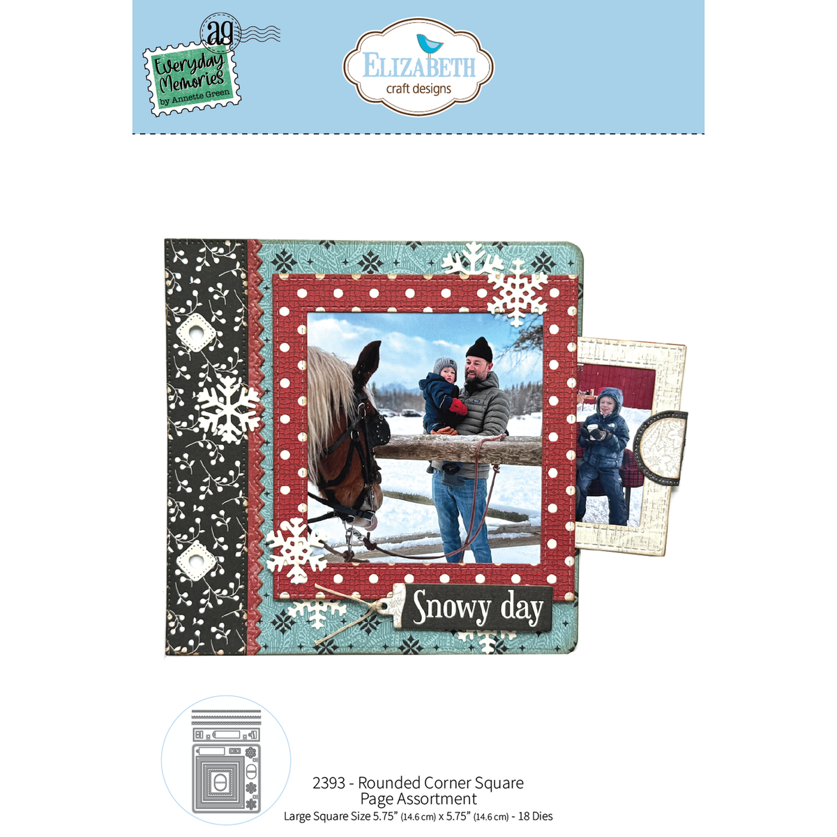 Comfy Cozy - Rounded Corner Square Page Assortment