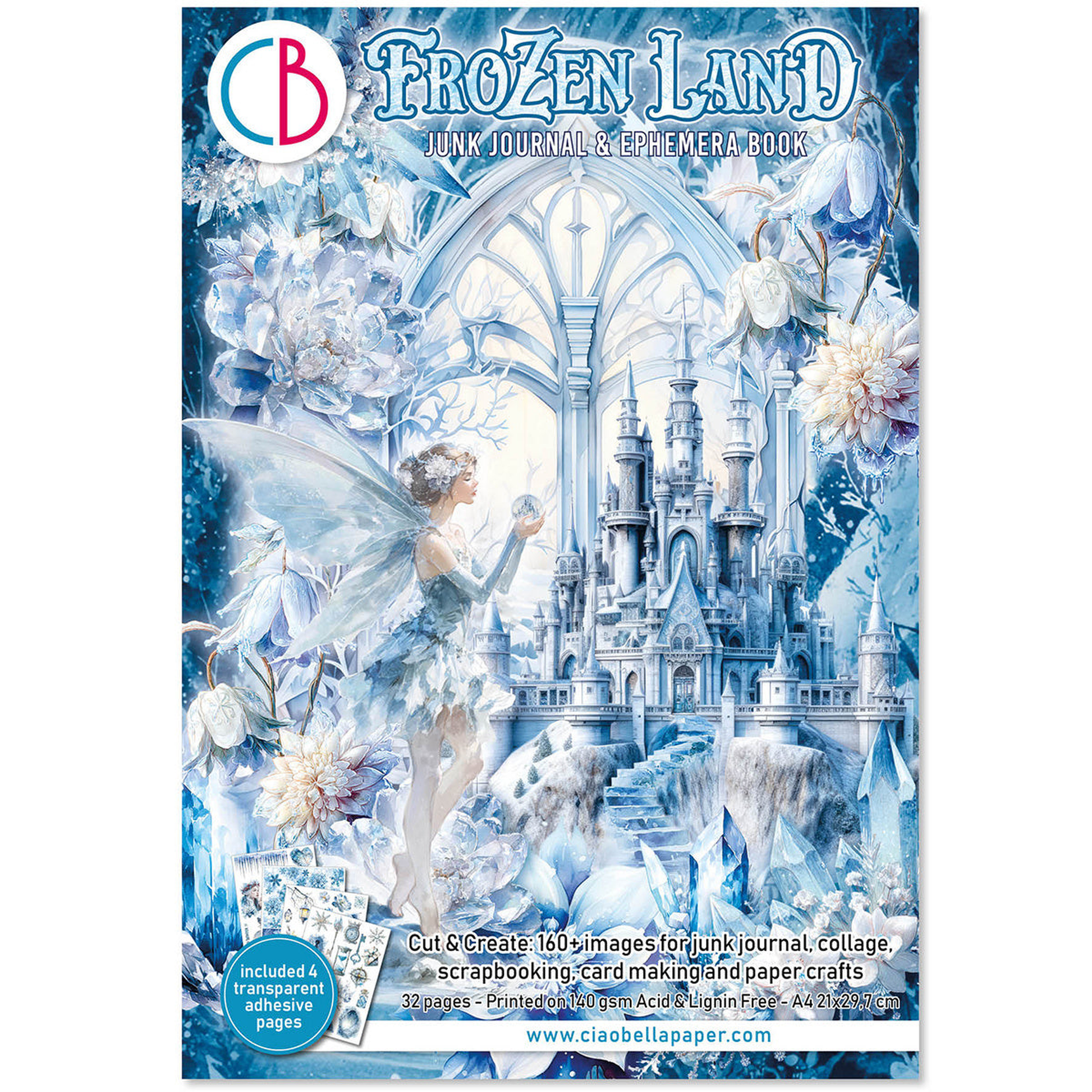Frozen Land Junk Journal Ephemera Book