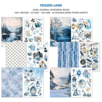 Frozen Land Junk Journal Ephemera Book