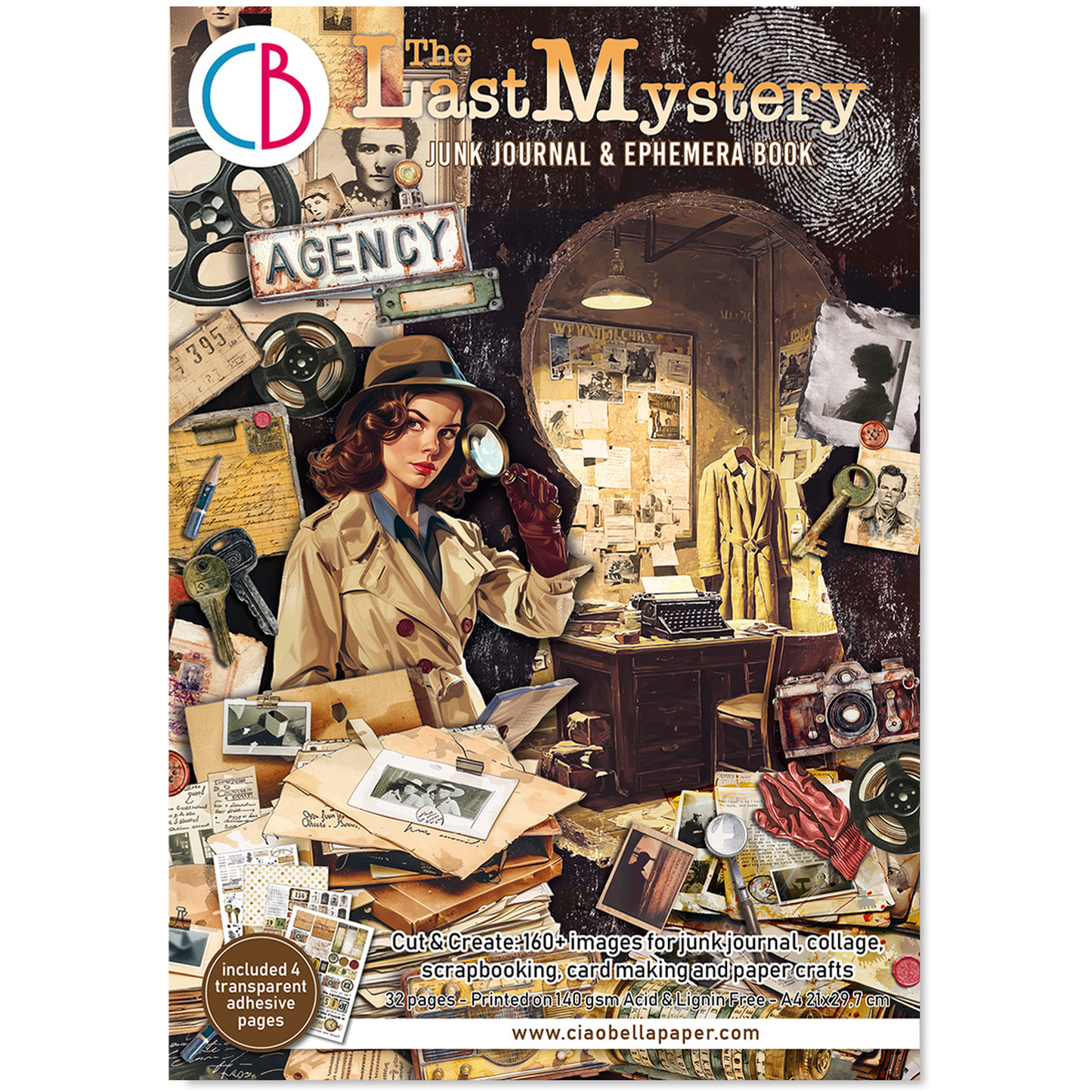 The Last Mystery  Junk Journal Ephemera Book