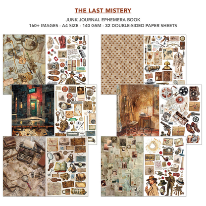 The Last Mystery  Junk Journal Ephemera Book