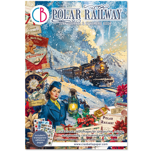 Polar Railway Junk Journal Ephemera Book