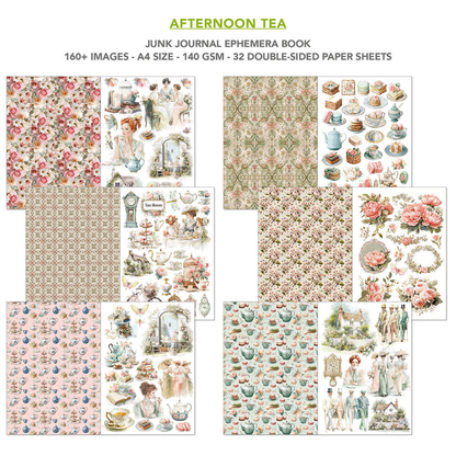 Afternoon Tea Junk Journal Ephemera Book