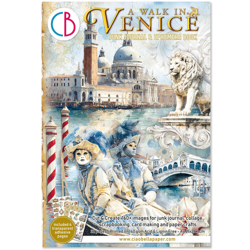 A Walk in Venice Junk Journal Ephemera Book