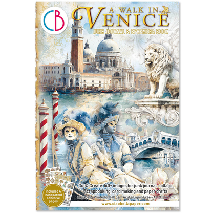A Walk in Venice Junk Journal Ephemera Book