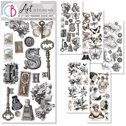 Typographic Transparent Adhesive Sheets