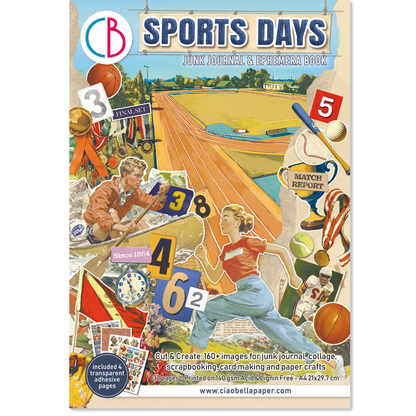 Sports Days Junk Journal Ephemera Book