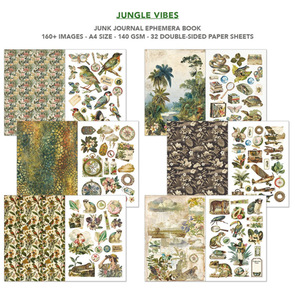 Jungle Vibes Junk Journal Ephemera Book
